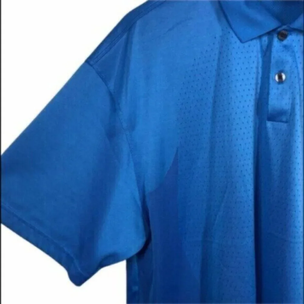 Nike | Dri-Fit Blue Two Button Placket Golf Shirt Size XL